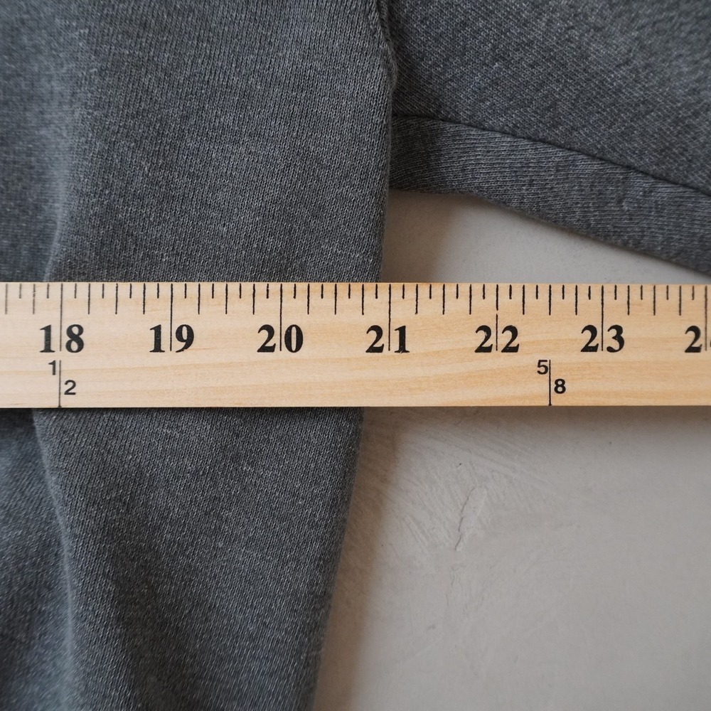 Vintage Jerzees High Cotton Sweatshirt Large Mens 90s Grey Blank V-Stitch USA - Picture 7 of 9